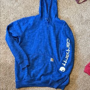 Carhartt Royal Blue Hoodie with Logo